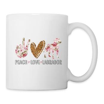 PEACH LOVE LABRADOR - Tasse - Weiß - Rechts