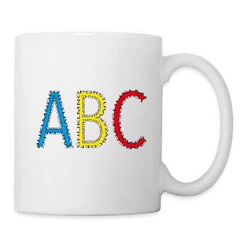 ABC - Schulstart - Schulkind - Tasse - Weiß - Rechts