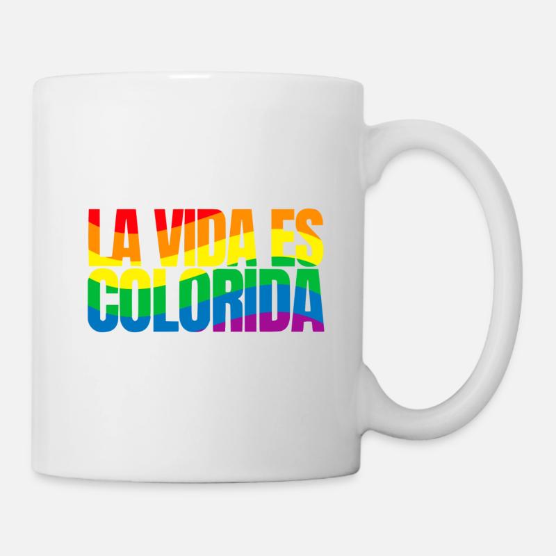 La Vida es colorida - Mug blanc - blanc