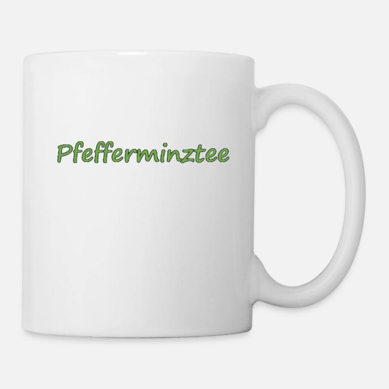 Pfefferminztee - Tasse - Weiß