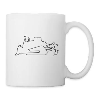 Bulldozer Crawler Mining Bulldozer - Mug - white - Right