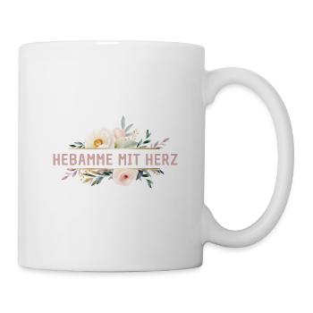 Hebamme mit Herz - Tasse - Weiß - Rechts