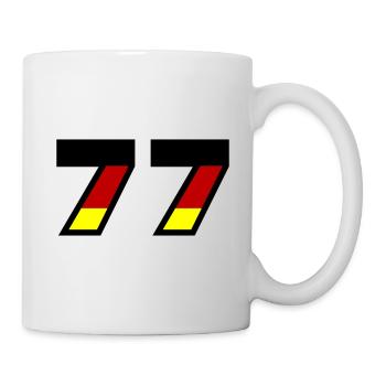 77 Zahl Deutschland Trikot - Tasse - Weiß - Rechts