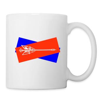 Dartpfeile Symbol Darts Team - Tasse - Weiß - Rechts