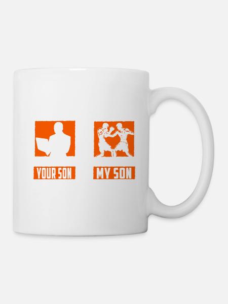 Boxen Mein Sohn Dein Sohn - Tasse - Weiß