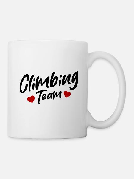 Climbing Team - Tasse - Weiß