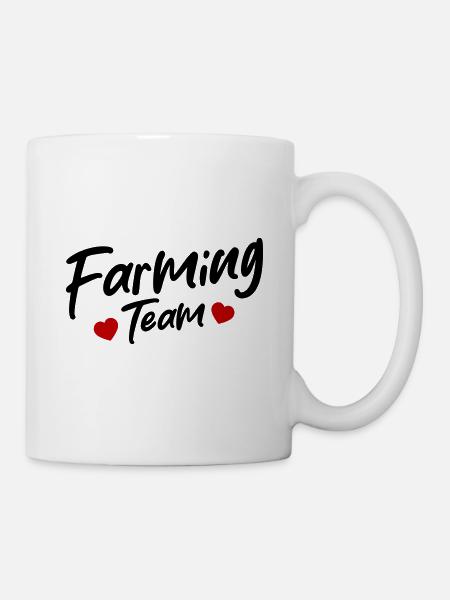 Farming Team - Tasse - Weiß