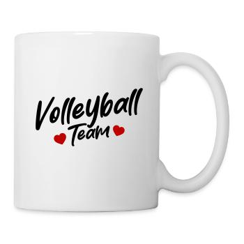 Équipe de volley-ball - Mug blanc - blanc - Droite