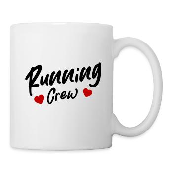 Cœur d’équipe de course à pied - Mug blanc - blanc - Droite