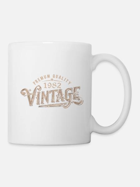 1982 Jahrgang 1982 Retro 1982 Geburtstagsgeschenk - Tasse - Weiß