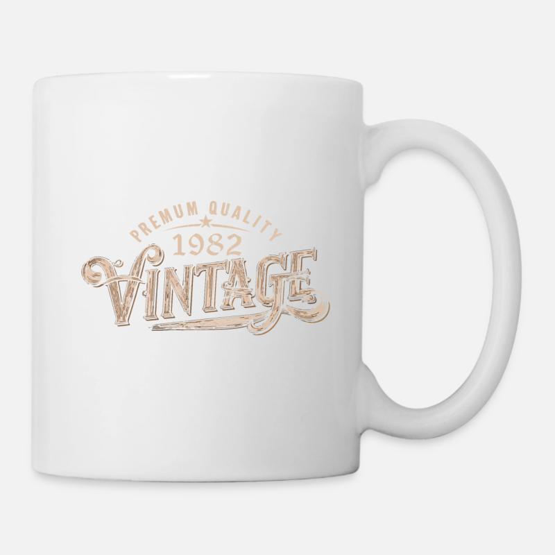 1982 Jahrgang 1982 Retro 1982 Geburtstagsgeschenk - Tasse - Weiß