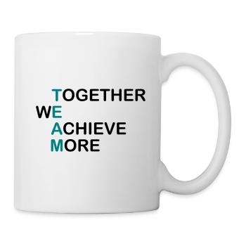 TEAM together - together we achieve more - Mug - white - Right
