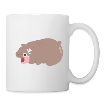 Wütender Muh Deng Nilpferd - Tasse - Weiß - Rechts