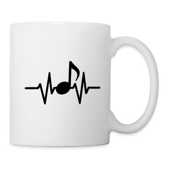 Music Heartbeat - Mug - white - Right