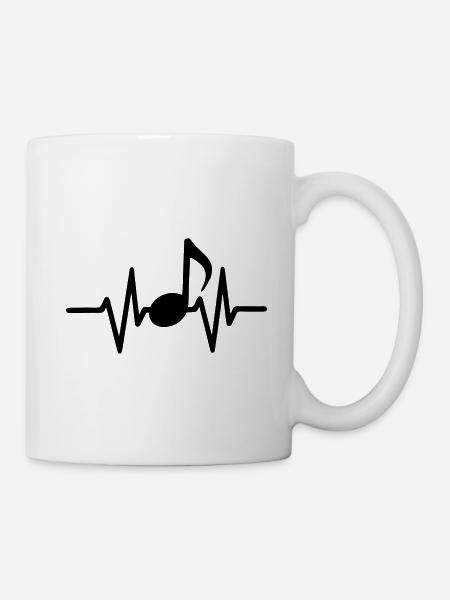 Music Heartbeat - Mug - white