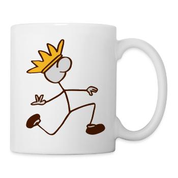Strichmännchen - Tasse - Weiß - Rechts