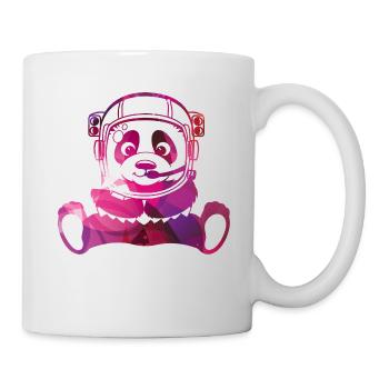 Pandanaut Hipster Geek Space Panda - Mug - white - Right