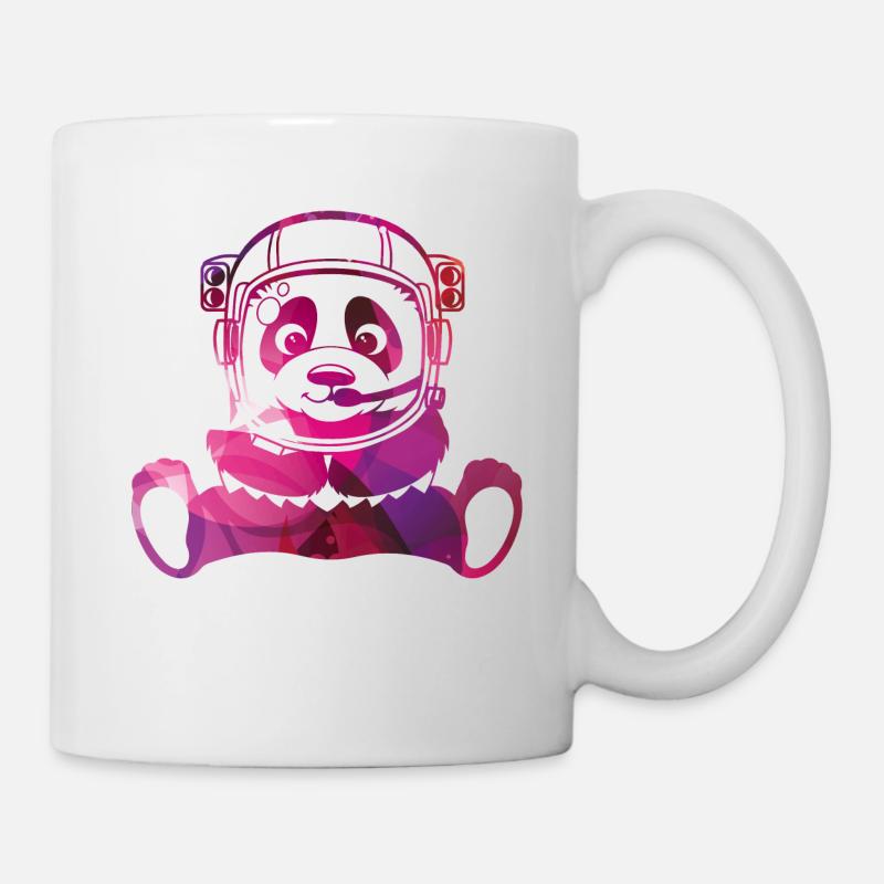 Pandanaut univers de geek hipster Panda - Mug blanc - blanc