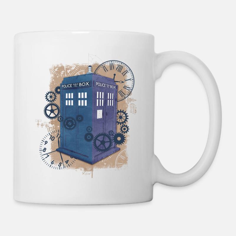 Steampunk policebox - Mug blanc - blanc
