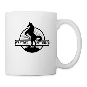 Mon Cheval - Mes règles - Mug blanc - blanc - Droite