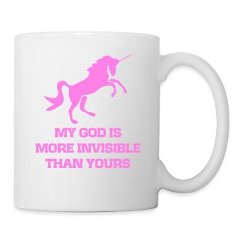 Invisible pink unicorn - Mug - white - Right