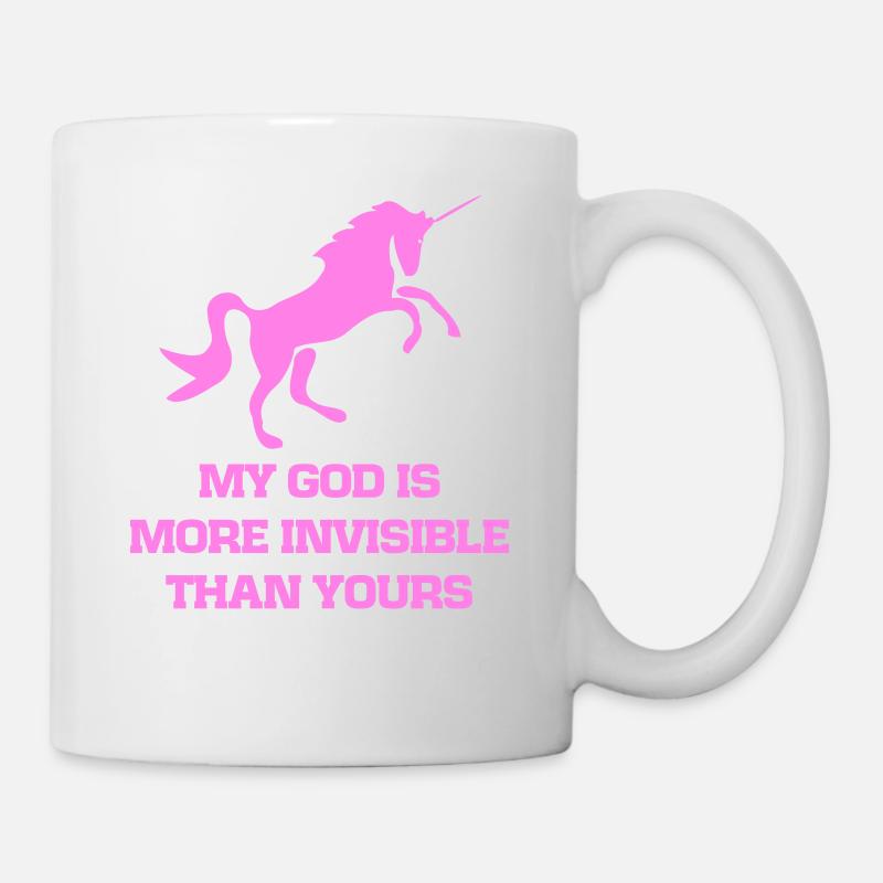 Unicorn rose invisible - Mug blanc - blanc