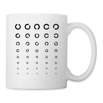 Schau mir auf die Kreise - Sehtest Vol. 1 - Tasse - Weiß - Rechts