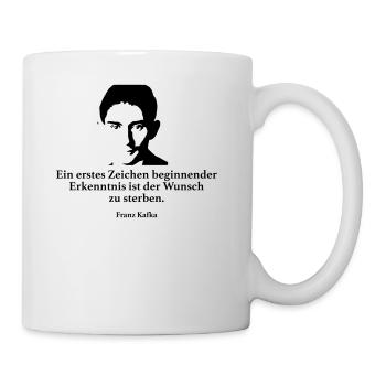 Kafka: A first sign of beginning knowledge - Mug - white - Right