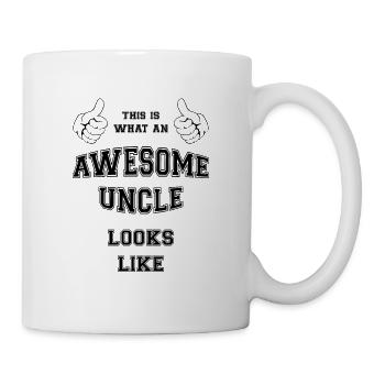 FANTASTISCHES UNCLE. BESTSELLER, VERKAUFSSCHLAGER, SPITZENREITER. GESCHENK FÜR UNCLE - Tasse - Weiß - Rechts