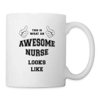 SUPER INFIRMIER. BEST-SELLER - Mug blanc - blanc - Droite