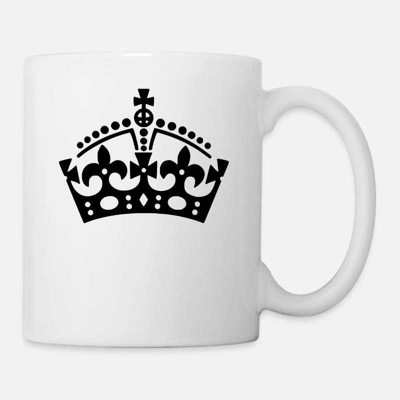 Keep Calm crown / crown - Mug - white