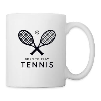Tennis. Né pour jouer au tennis. Meilleur joueur - Mug blanc - blanc - Droite