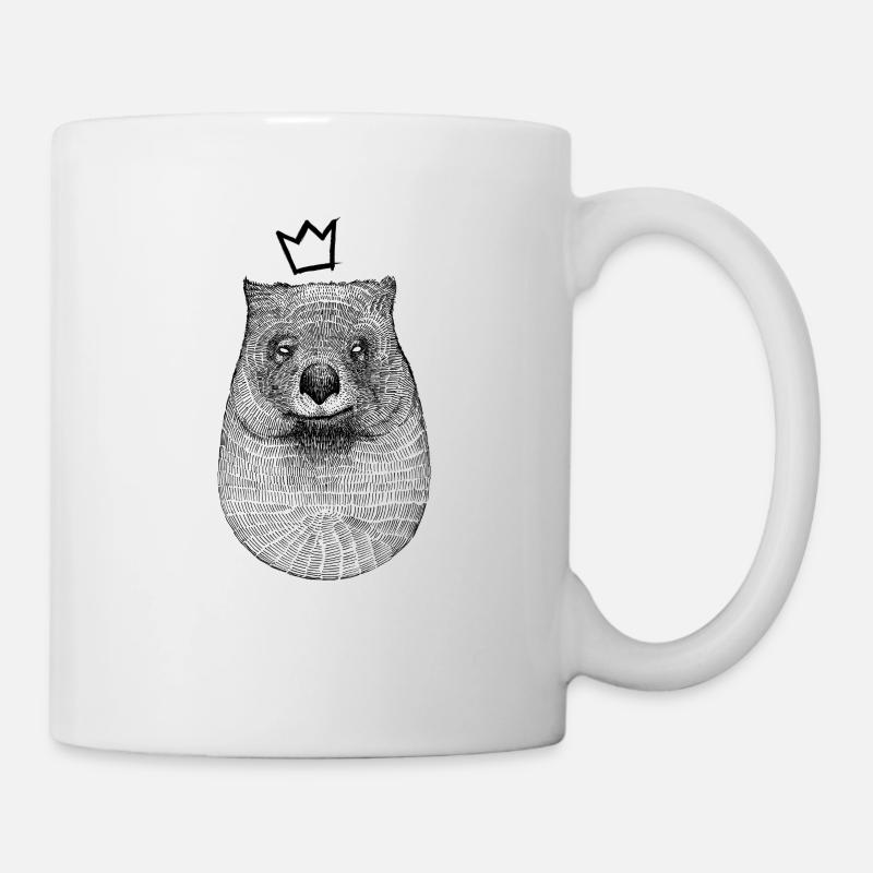 Roi Wombat - Mug blanc - blanc