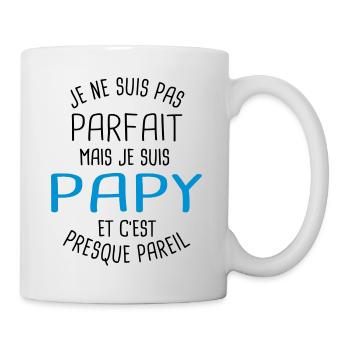 Pas parfait mais papy - Mug blanc - blanc - Droite
