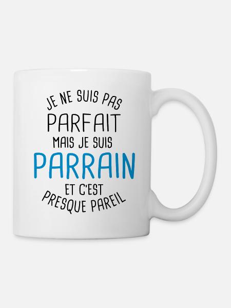Pas parfait mais parrain - Mug blanc - blanc