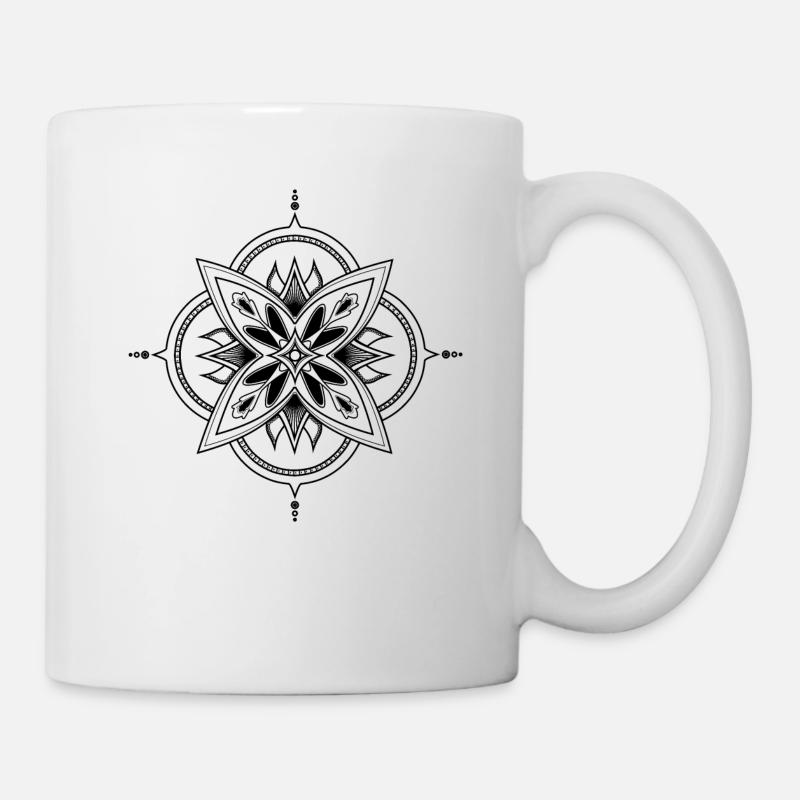 Mandala - Tasse - Weiß