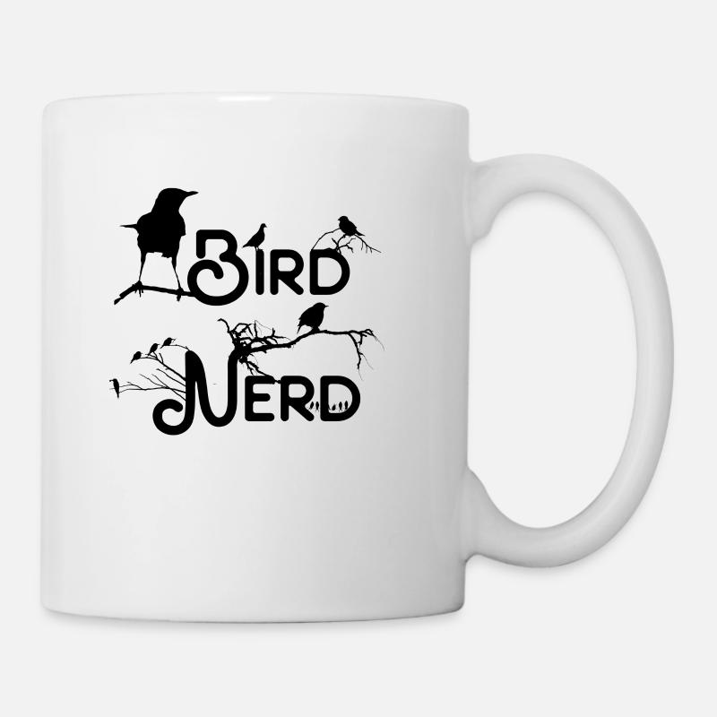 Bird Nerd Vogelfreunde, Naturschützer & Gärtner - Tasse - Weiß
