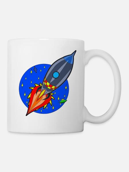 Funny Little Rocket - Mug - white