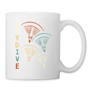 Parachutisme Vintage Skydive Retro - Mug blanc - blanc - Droite