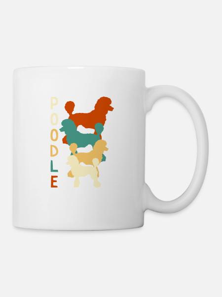Poodle vintage - Mug - white