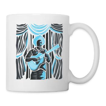 Akustik Gitarrist - Tasse - Weiß - Rechts