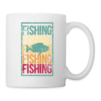 Angeln Angeln Angeln Geschenk - Tasse - Weiß - Rechts
