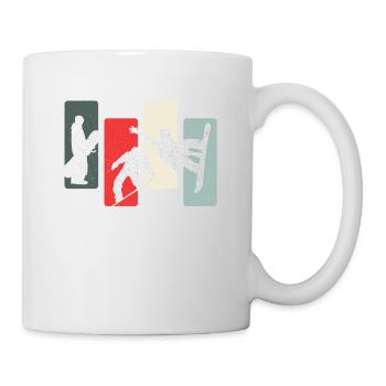 Snowboarding Snowboarder Snowboard Design Chemise - Mug blanc - blanc - Droite