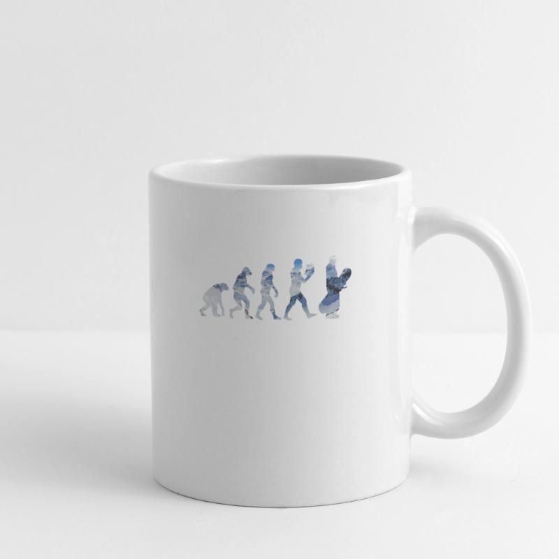 Snowboard Evolution Snowboard Mug blanc