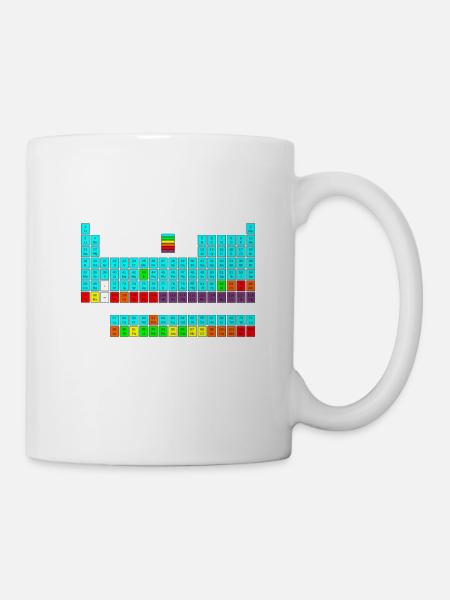 Chemiker Witz Periodensystem Lustiger Spruch - Tasse - Weiß