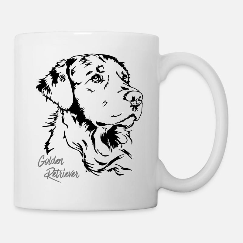 GOLDEN RETRIEVER Portrait Wilsigns - Tasse - Weiß