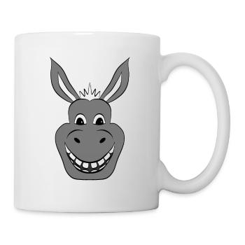 Esel Donkey - Tasse - Weiß - Rechts