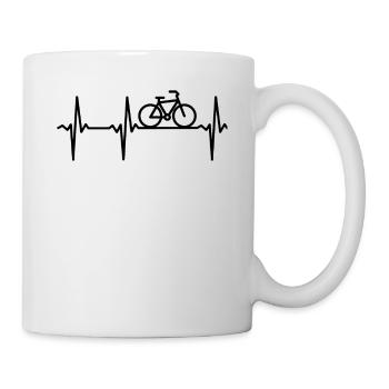 Rythme cardiaque - Mug blanc - blanc - Droite