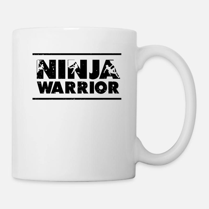 Kletterer Klettern Ninja Warrior Mountain - Tasse - Weiß