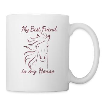 Horse Lover My Best Friend is My Horse Equestrian - Mug - white - Right